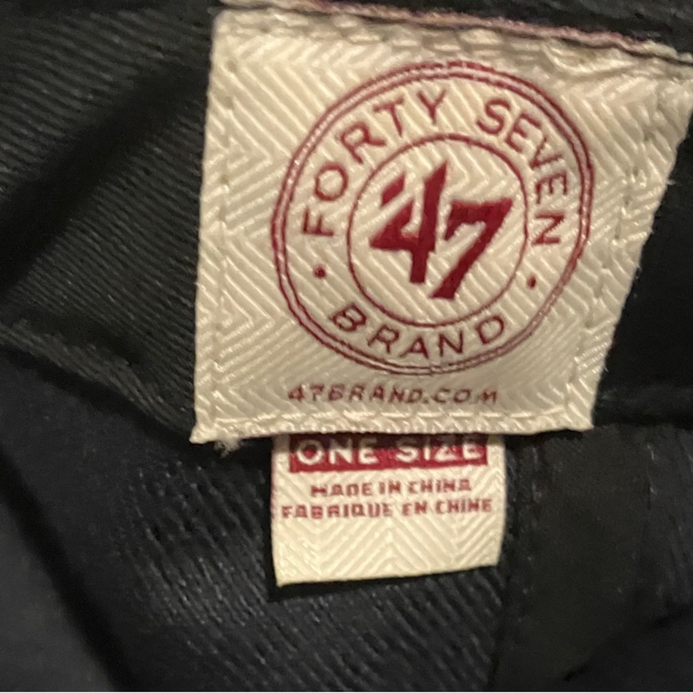 47 Brand Black and Red Cap - Picture 2 of 7